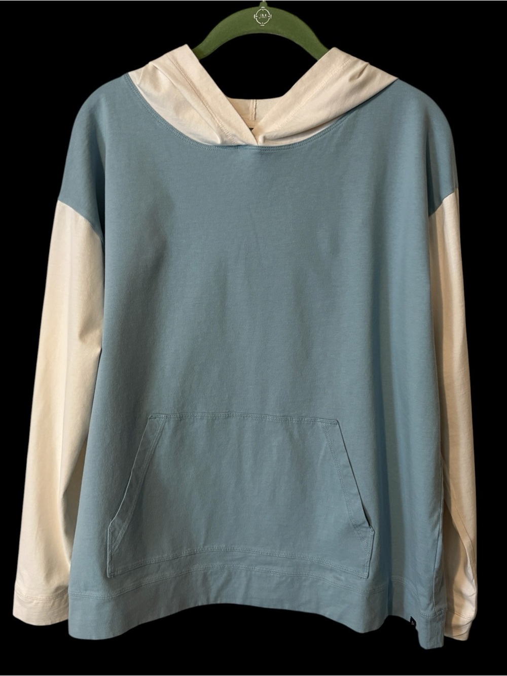 Pendleton Lightweight Blue and Cream Hooded Pullover